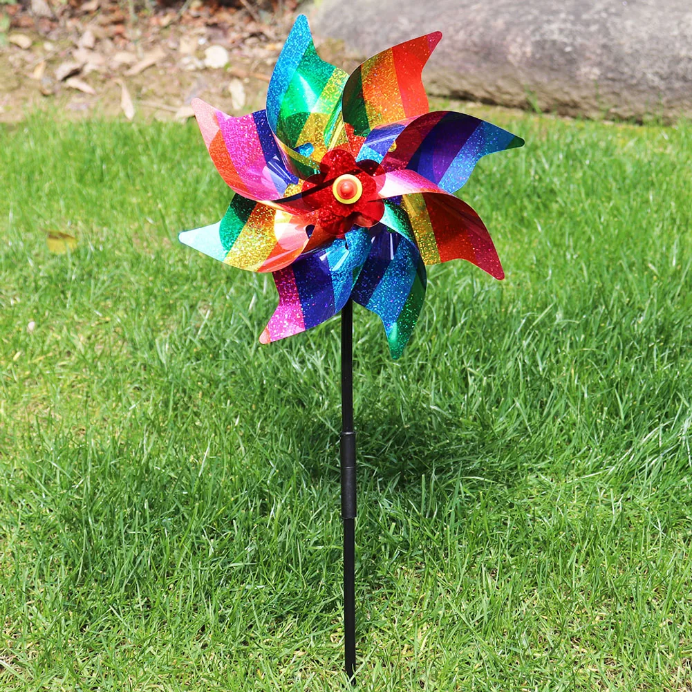 Kids Outdoor Yard Toys - Ветряная мельница, репеллент для птиц, украшение,
