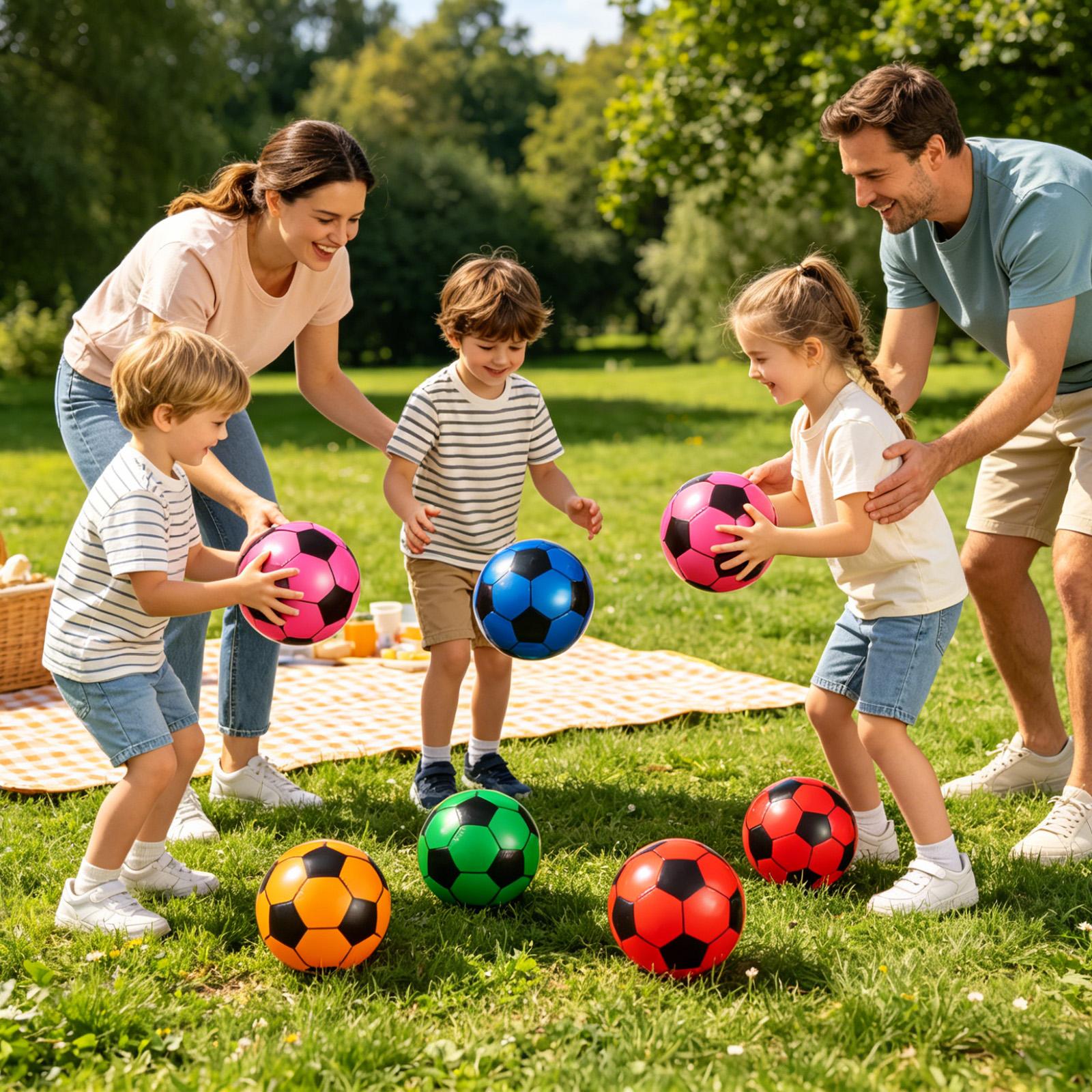 Kids Outdoor Yard Toys - Надувной футбольный мяч, 6 штук, игрушка
