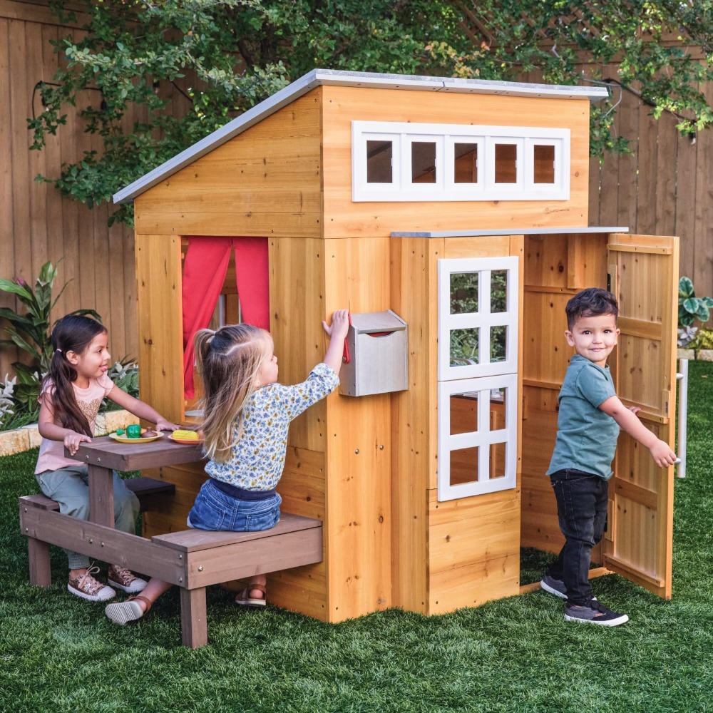 Современный уличный деревянный – обзор и цена Kids Outdoor Picnic Table