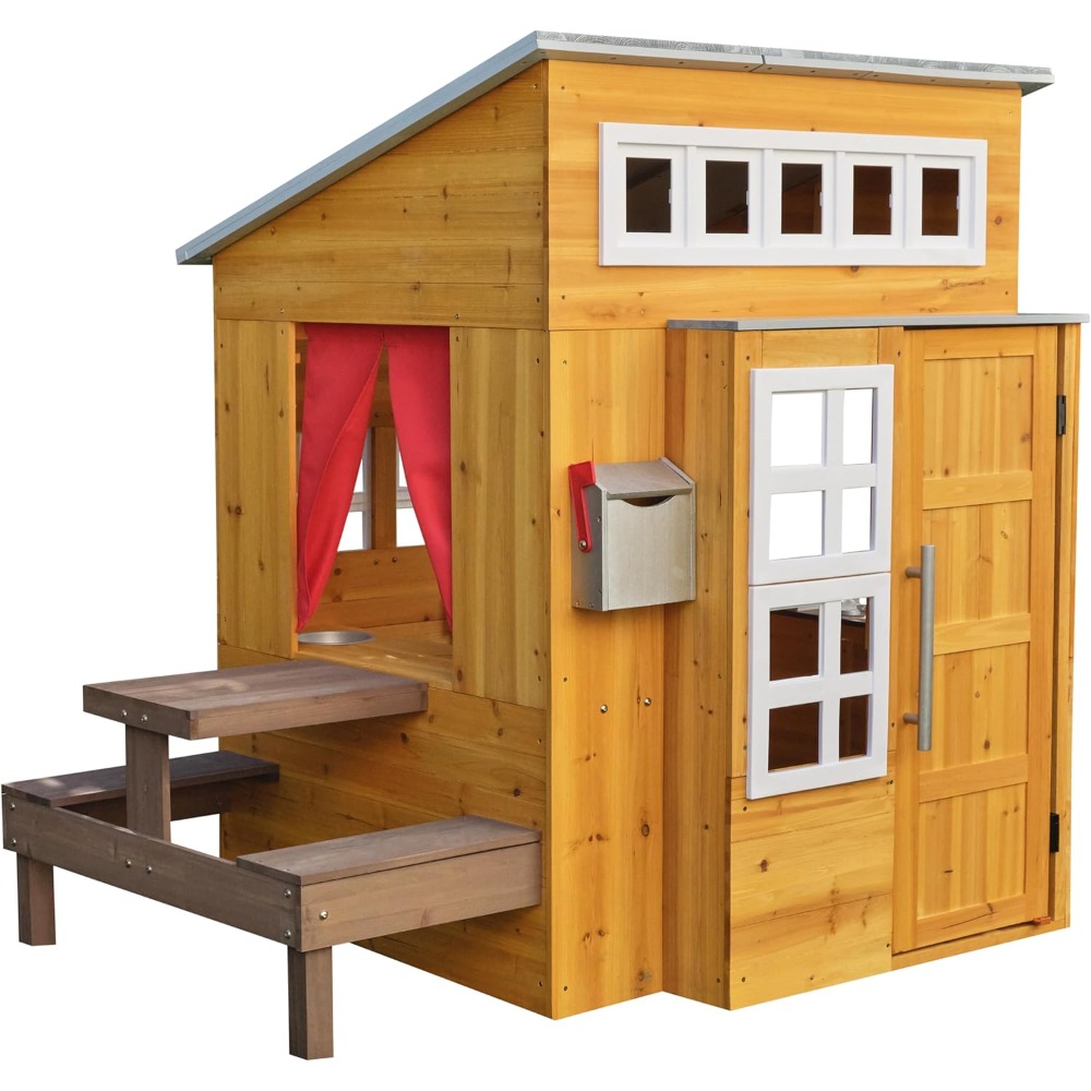Современный уличный деревянный – обзор и цена Kids Outdoor Picnic Table