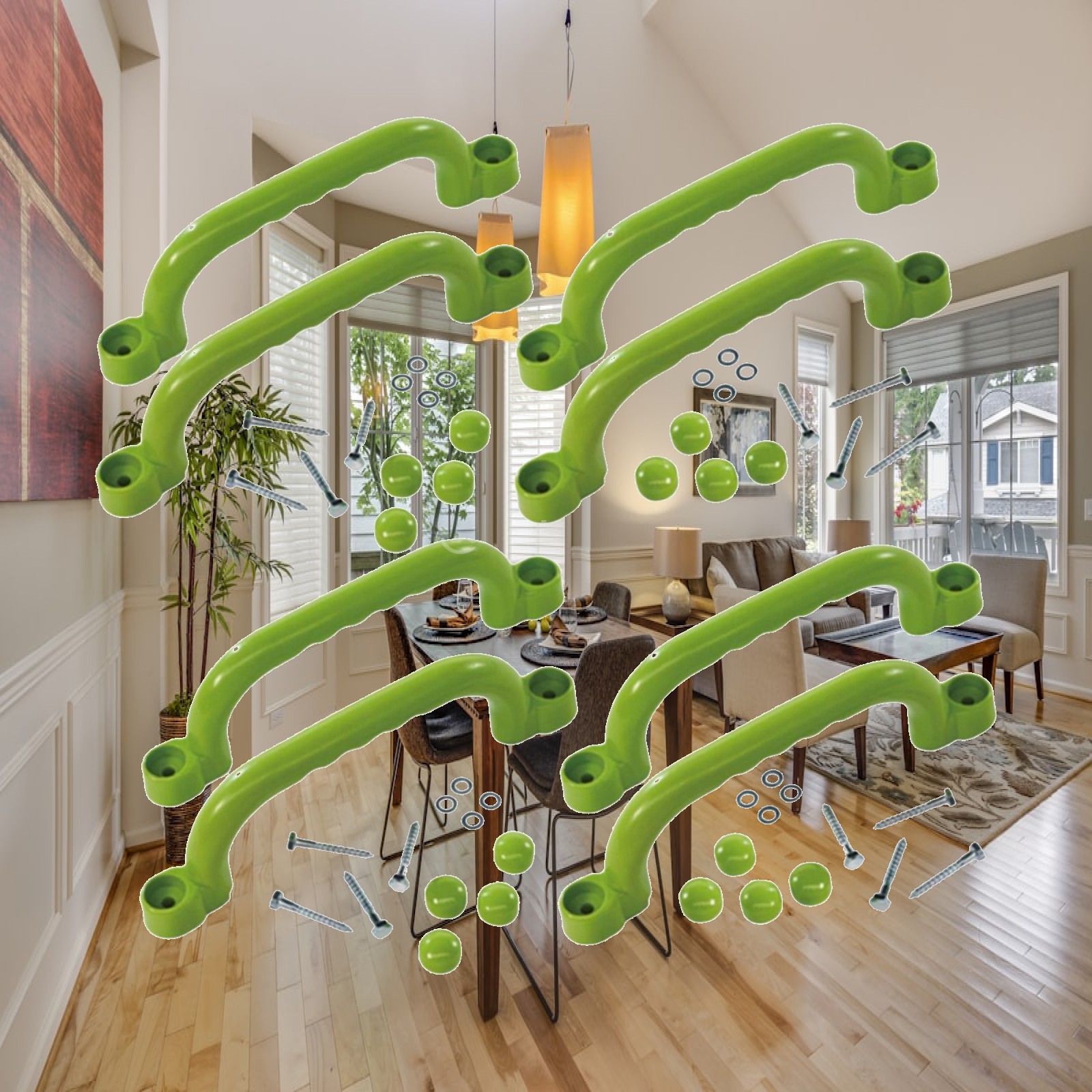8x Ручки-поручни для лазания,  – обзор и цена Kids Outdoor Treehouse