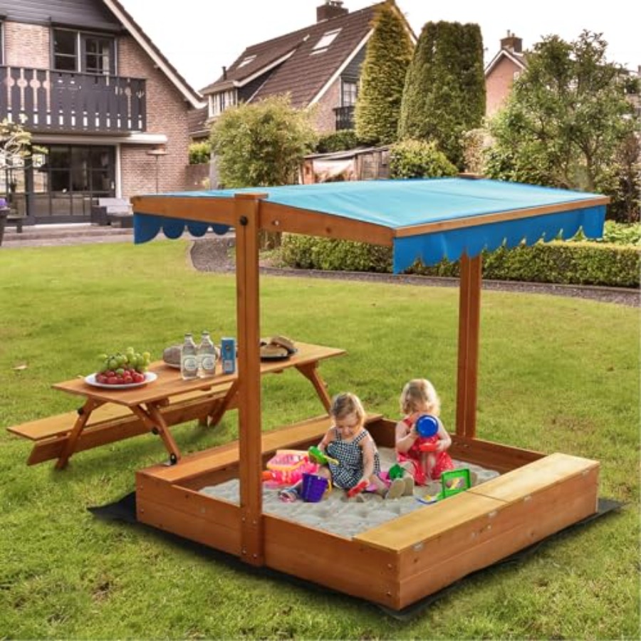 Детская деревянная песочница д – обзор и цена Kids Outdoor Picnic Table