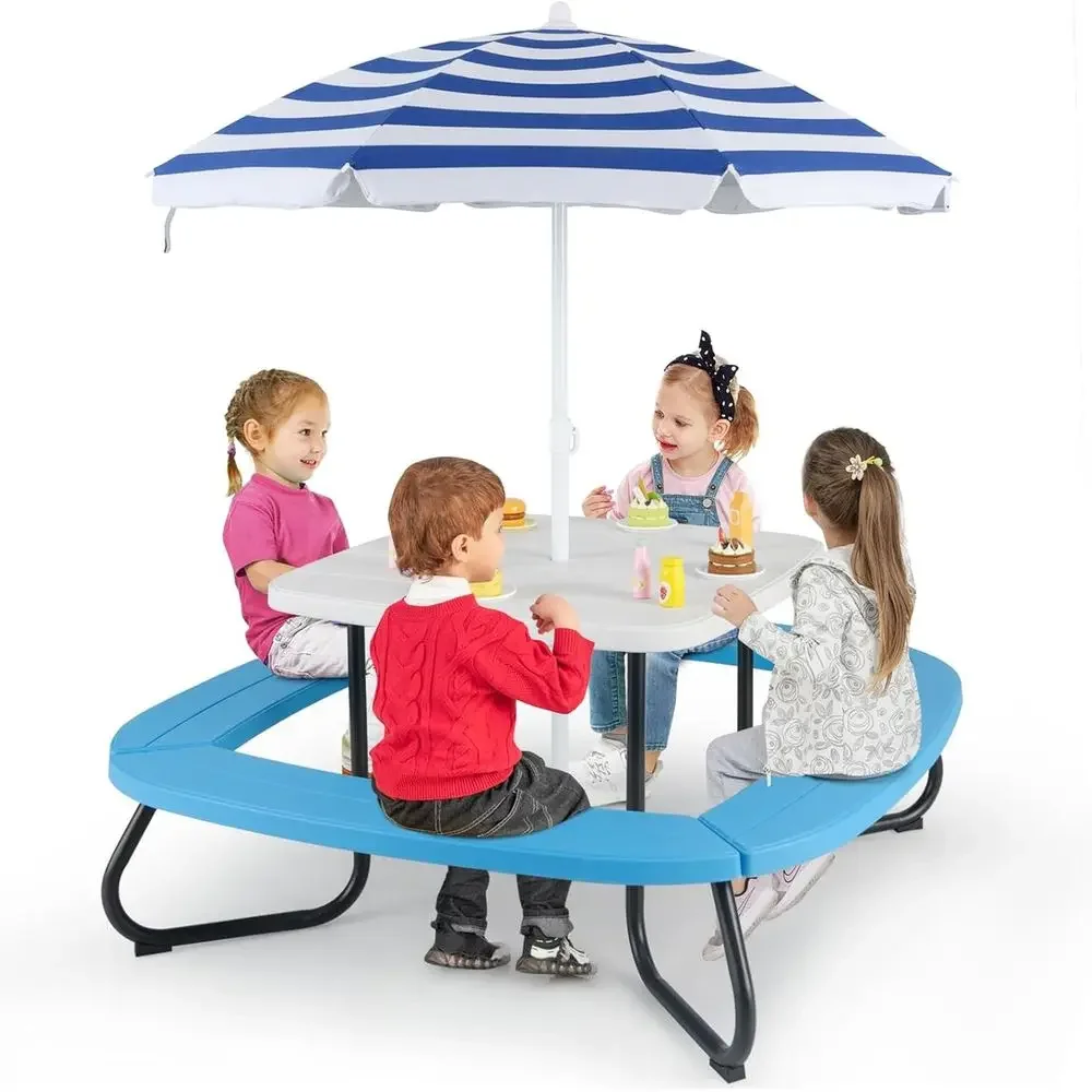 Детский пикниковый стол на 8 ч – обзор и цена Kids Outdoor Picnic Table