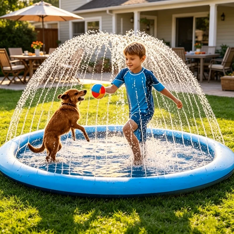Надувной водный коврик-разбрыз – обзор и цена Kids Outdoor Clubhouse