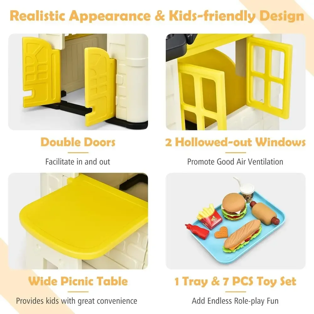 Детский игровой домик для игр  – обзор и цена Kids Outdoor Picnic Table