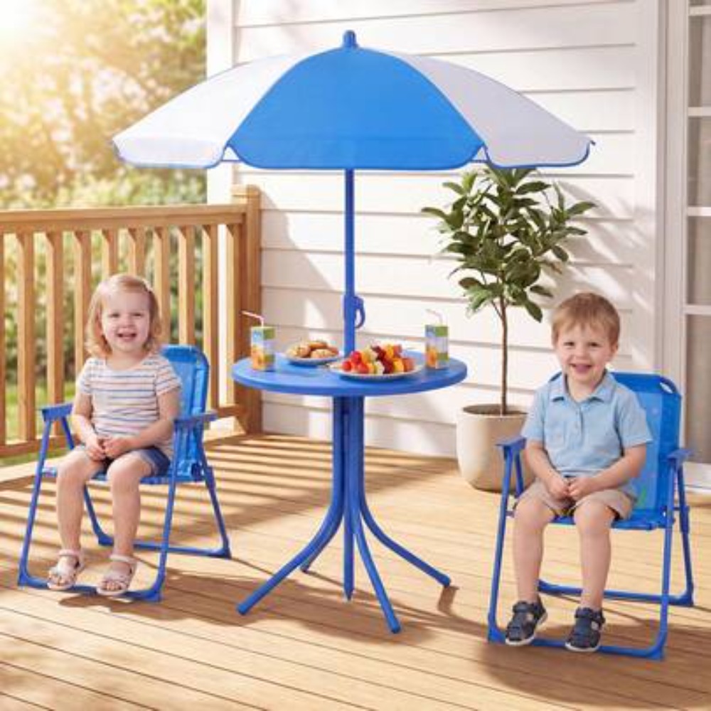 Детский стол для пикника с дву – обзор и цена Kids Outdoor Umbrella With Base