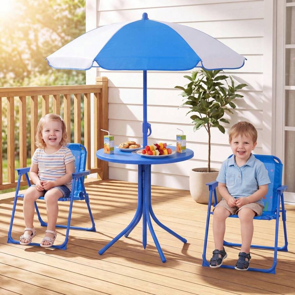 Детский стол для пикника с дву – обзор и цена Kids Outdoor Umbrella With Base